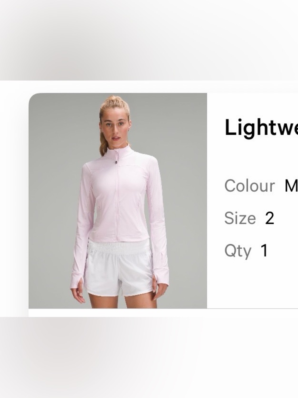 lululemon athletica Light Pink Full-Zip Active Jacket - Picture 4 of 4